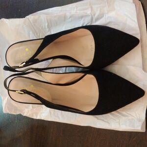 Kate Spade June Suede Heels with Multicolor Stone Heel - Women’s Size 8.5